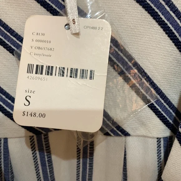 NWT-Free People Women's Sleeveless Striped wrap Tunic - Picture 3 of 5